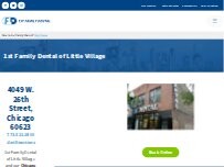 Website Screenshot 1st Family Dental-Little Village