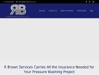 R Brown Services website screenshot