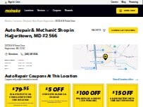 Website Screenshot Meineke Car Care Center