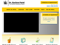 The Medical Marijuana (Cannabis) Expert: Dr. Rachna Patel website screenshot