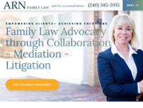 Arn Family Law website screenshot