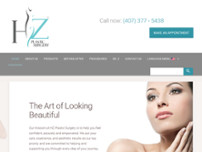 HZ Plastic Surgery LLC website screenshot