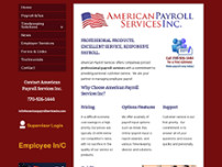 American Payroll Services Inc website screenshot