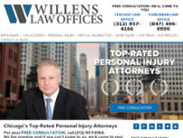 Willens Law Office website screenshot