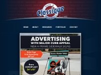 Website Screenshot Classique Signs & Engraving, Inc.