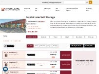 Website Screenshot Crystal Lake Self Storage