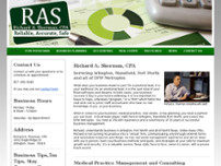 Richard A. Sherman, CPA, PLLC website screenshot