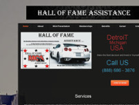 Hall of Fame Assistance website screenshot