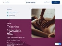 Website Screenshot Hand & Stone Massage and Facial Spa