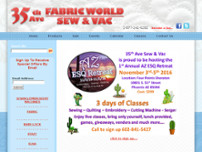 35th Avenue Sew & Vac website screenshot