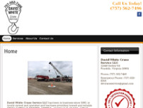 David White Crane Service LLC website screenshot
