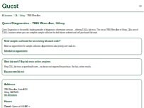 Website Screenshot Quest Diagnostics