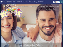 Children's Dentistry of San Diego website screenshot