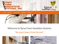 Spray Foam Insulation Systems, Inc. website screenshot