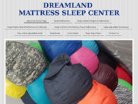 Dreamland Mattress Sleep Center website screenshot