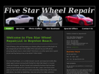 Five Star Wheel Repair website screenshot