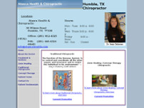 Atasca Health & Chiroptractic website screenshot