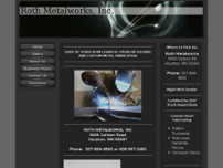 Roth Metalworks website screenshot