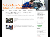 RICKYS AUTO CENTER INC website screenshot
