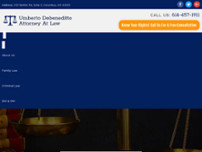 Umberto DeBeneditto Attorney At Law website screenshot
