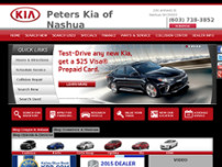 Peters Kia of Nashua website screenshot