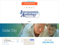 Intermountain Audiology website screenshot