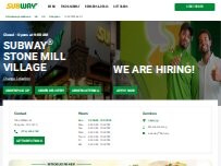 Website Screenshot Subway