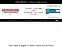 Website Screenshot Superior Brick Paver Installations, Inc.