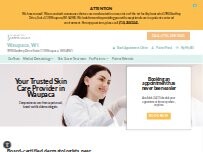 Website Screenshot Forefront Dermatology Waupaca, WI