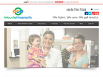 Intouch Chiropractic website screenshot