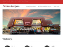 Finders Keepers website screenshot