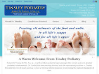 Tinsley Robert DPM PA website screenshot