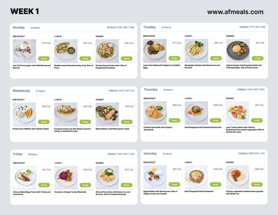 Images AthleticsFit Healthy Meal Prep Delivery Service