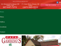 Papa Gambino's Pizzas Subs - Corporate Office website screenshot