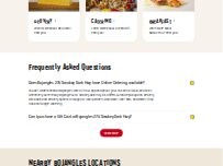 Website Screenshot Bojangles