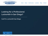Pro Locksmith San Diego website screenshot