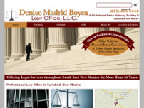 Denise Madrid Boyea Law Office website screenshot