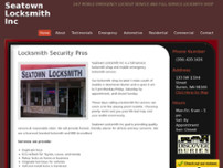 Lock Smith Sea Town website screenshot