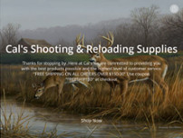 Cal's Guns & Reloading Supply LLC website screenshot