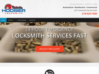 Screenshot for http://www.hoosierlocksmith.com
