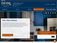 Website Screenshot Five Star Painting of Twin Cities
