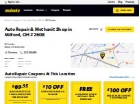 Website Screenshot Meineke Car Care Center