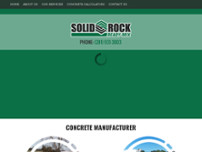 Screenshot for http://solidrockreadymix.com
