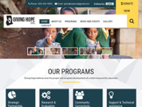 Screenshot for http://www.givinghopeusa.org/
