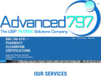 Advanced797, LLC website screenshot