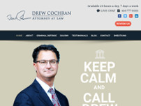 Drew Cochran, Attorney at Law website screenshot