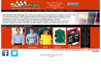 AAA Garments & Lettering, Inc. website screenshot