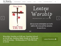 St. Peter's Evangelical Lutheran Church website screenshot