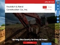 Website Screenshot Faulstich and Rand Construction Company Inc