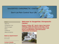 Saugerties Chiropractic Center website screenshot